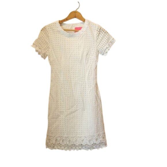 Lilly Pulitzer Women's Size 0 Lined Exposed Zipper Short Sleeve Dress - Picture 1 of 15